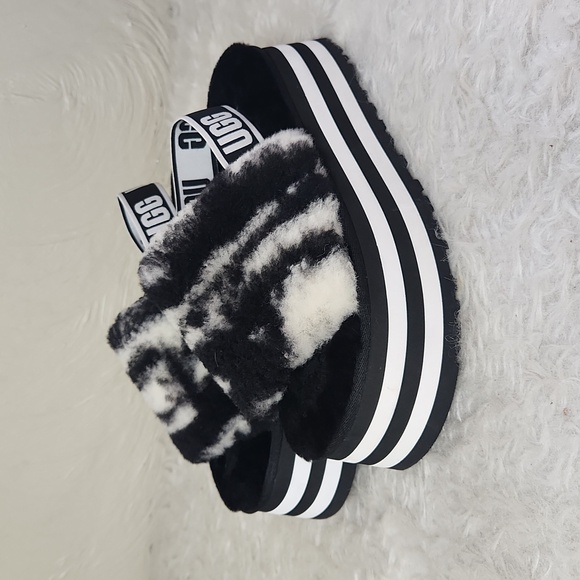 UGG Women's Disco Marble Slide Slippers platform sandals 9 - Picture 4 of 7